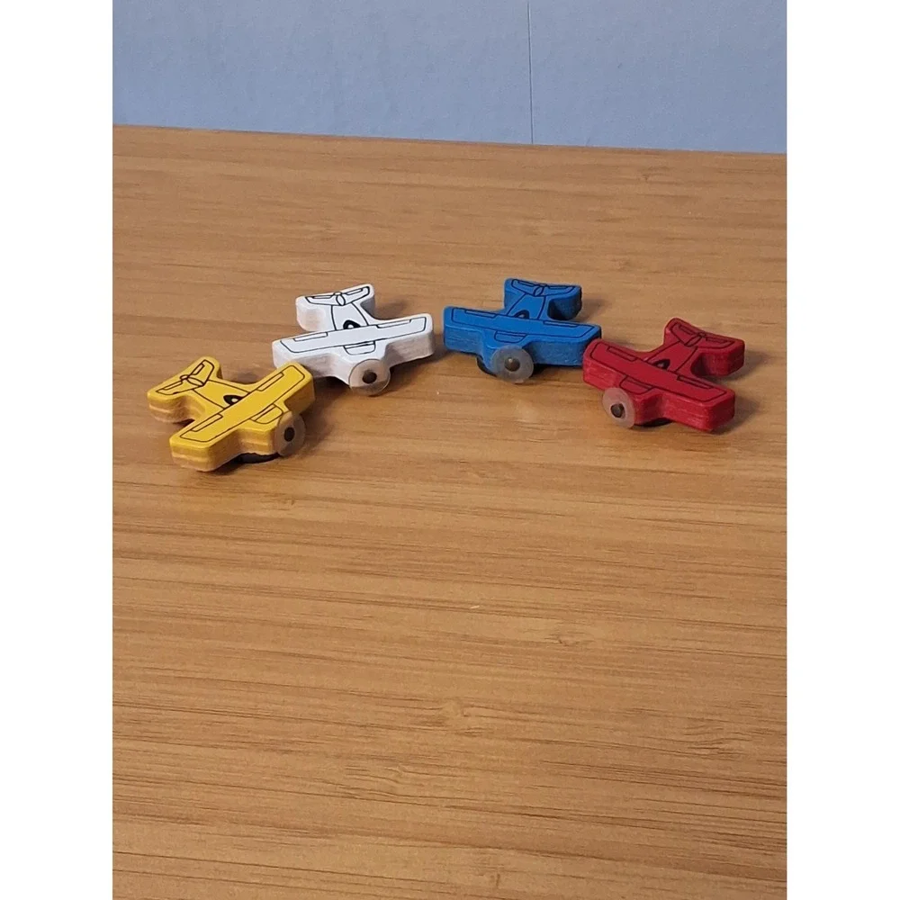 Vintage Knobler Airplane Fridge Magnets - Made In Japan Lot Of 4 GVC